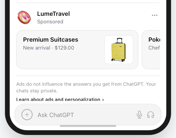 ChatGPT ad image treatment that stays readable in both light mode and dark mode